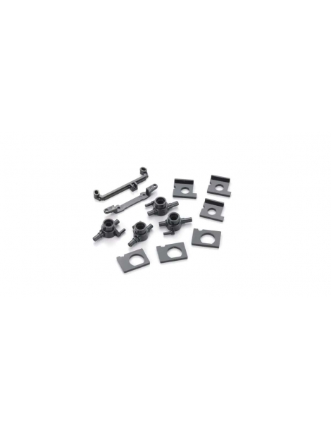Kyosho MD004B Mini-Z AWD pasukamųjų stebulių ir variklio laikiklio rinkinys – CyborgShop