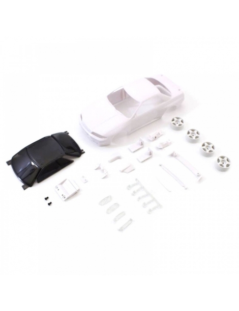 Kyosho MZN201 baltas Mini-Z Nissan Skyline GT-R R32 Group A kėbulas su ratlankiais – CyborgShop