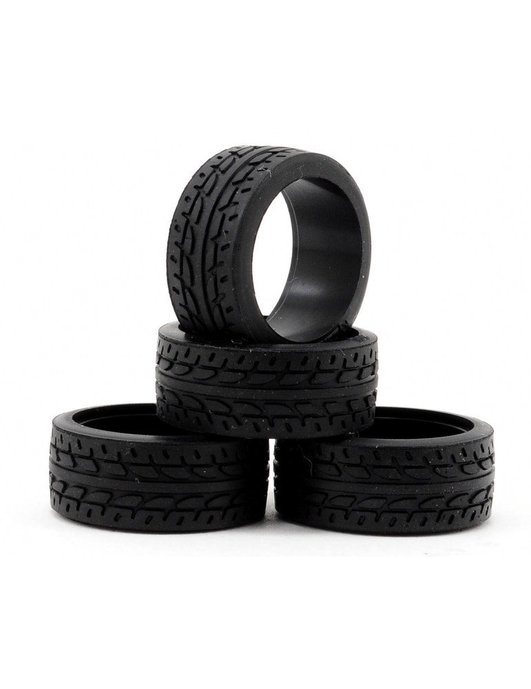 Kyosho MZW37-20B juodos Mini-Z Racing Radial padangos su kryptiniu protektoriumi – CyborgShop