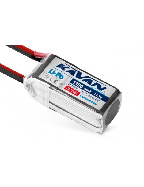 KAVAN - Li-Po 1100 mAh/11.1 V 60/120C, 12.21 Wh