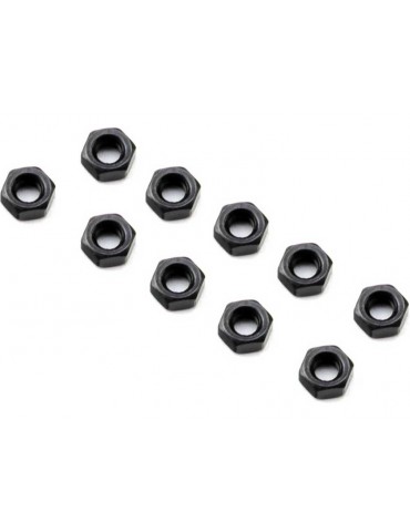 Axial M3 Nut, Thin, Black (10)