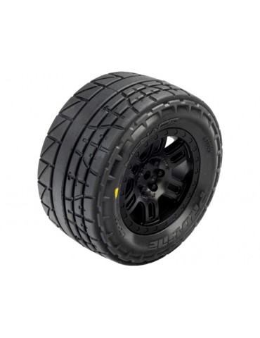 Pro-Line Menace Front/Rear Street Tires Mounted 12mm Black Split Six (2): ARRMA MINI KRATON