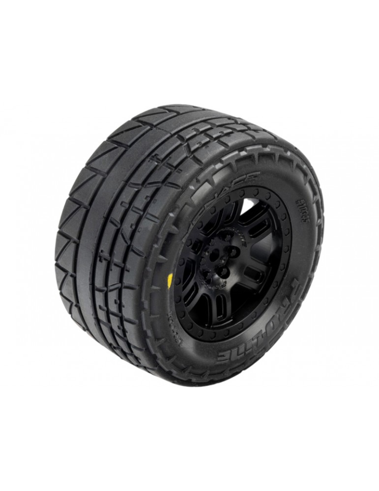 Pro-Line Menace Front/Rear Street Tires Mounted 12mm Black Split Six (2): ARRMA MINI KRATON