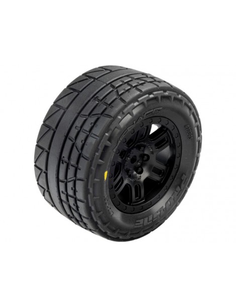 Pro-Line Menace Front/Rear Street Tires Mounted 12mm Black Split Six (2): ARRMA MINI KRATON