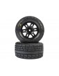 Pro-Line Menace Front/Rear Street Tires Mounted 12mm Black Split Six (2): ARRMA MINI KRATON