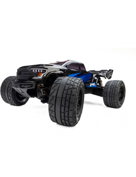 Pro-Line Menace Front/Rear Street Tires Mounted 12mm Black Split Six (2): ARRMA MINI KRATON