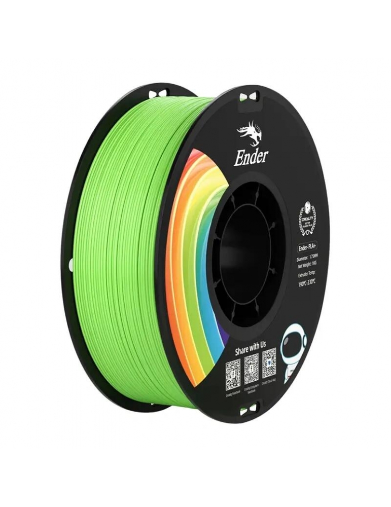 Creality Ender PLA+ žalia 3D spausdinimo gija - CyborgShop
