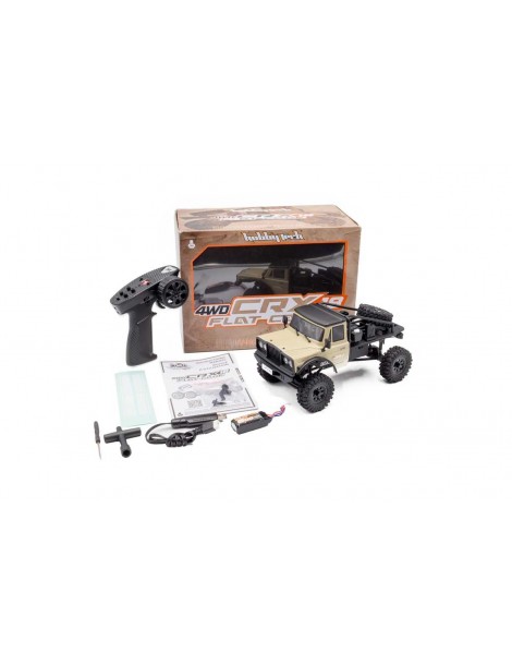 RTR Truck Trial HOBBYTECH CRX18 Flat Cage 4x4 - Sand