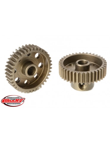 64DP Pinion - Short - Hardened Steel - 38 Teeth - Shaft Dia. 3.17mm