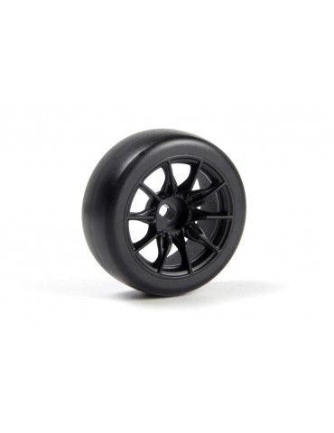 TSMK5-10 Drift Wheel/Tire Set 22x11mm (Black/4pcs)