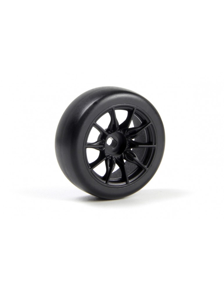 TSMK5-10 Drift Wheel/Tire Set 22x11mm (Black/4pcs)