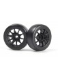 TSMK5-10 Drift Wheel/Tire Set 22x11mm (Black/4pcs)
