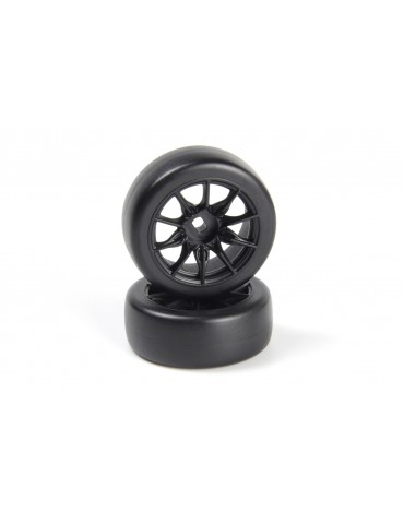 TSMK5-10 Drift Wheel/Tire Set 22x11mm (Black/4pcs)