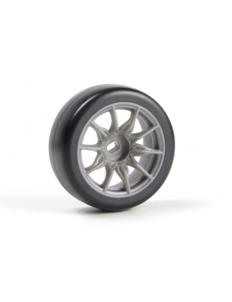 TSMK5-10 Drift Wheel/Tire Set 22x11mm (Grey/4pcs)