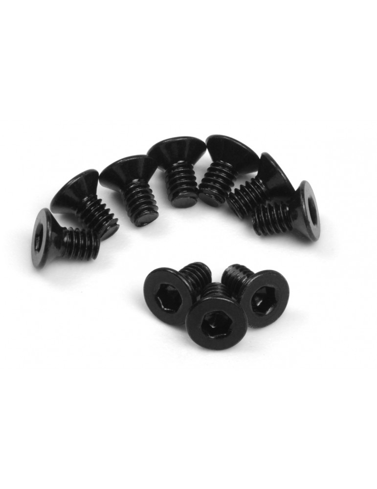 Flat Head Screw M2x4mm (Hex Socket/10pcs)