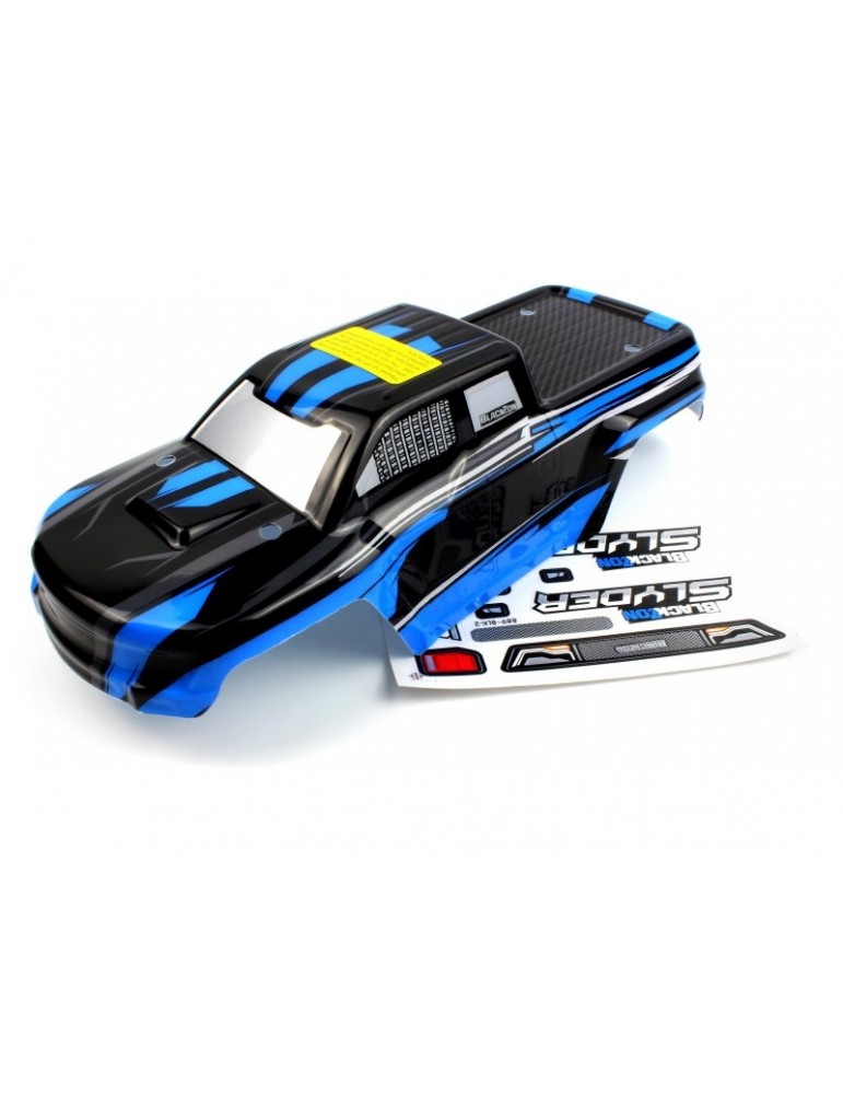 Painted Truck Body MT (Black/Blue) 1/16