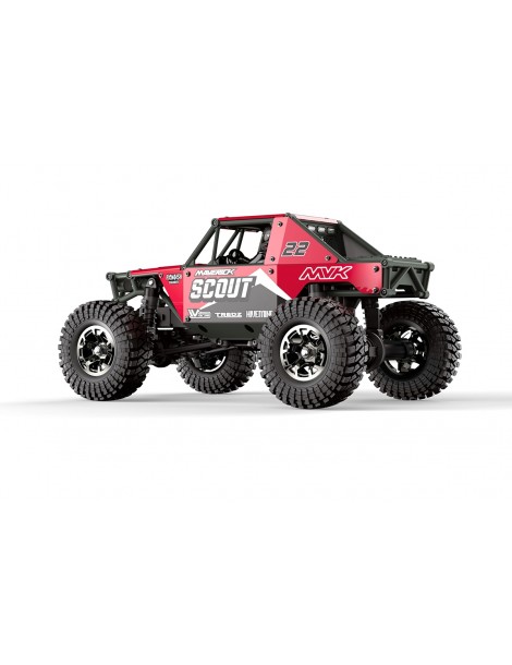 Scout-24 1/24th Rock Crawler - Red