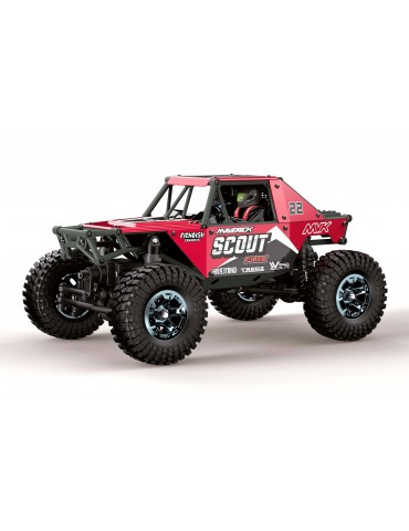 Scout-24 Flux 1/24th Rock Crawler - Red