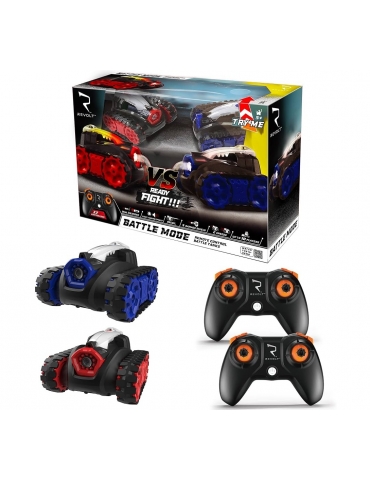 RC Revolt BATTLE nuotolinio valdymo kovinis automodelių rinkinys su šviesomis ir garsais, 2 vnt.