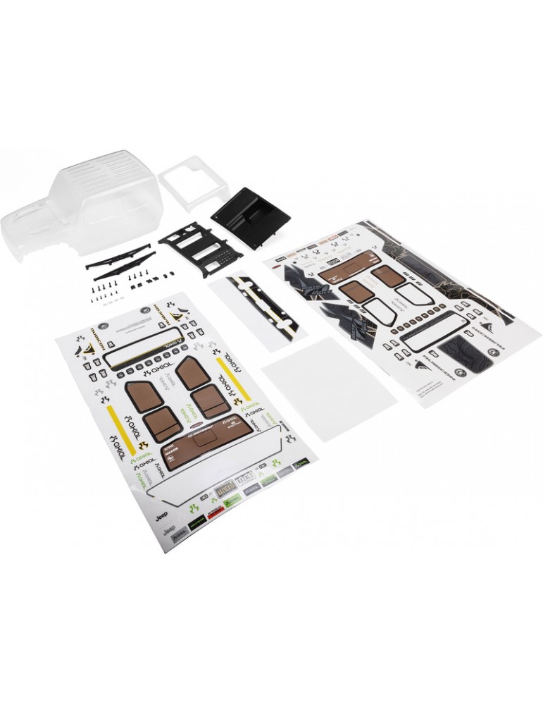 Axial Jeep JT Gladiator Body Set, Clear: SCX10 III MotoBilt