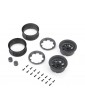 Axial 1.9" KMC Grenede Beadlock Wheels, Gray (2)