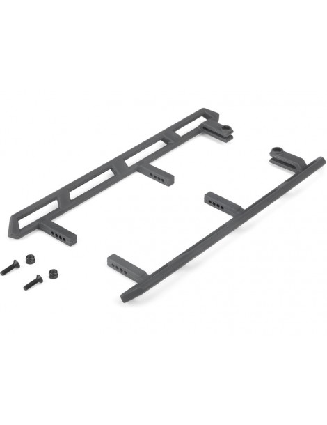 Axial Rock Sliders, Gray, Jeep JT: SCX10 III MotoBilt