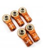 Aluminum M3 Rod Ends (5pcs) Orange