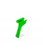 Traxxas Grip, handle, standard (green) (fits TQ Compact transmitter)
