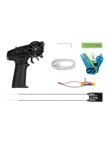 Transmitter RC8P (black) with receiver R8FG