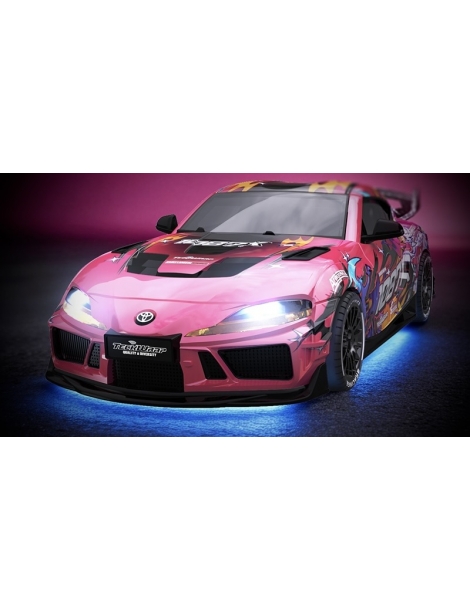 Rožinis Toyota Supra 1:43 4WD RC drifto modelis - CyborgShop