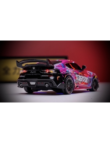 Rožinis Toyota Supra 1:43 4WD RC drifto modelis - CyborgShop