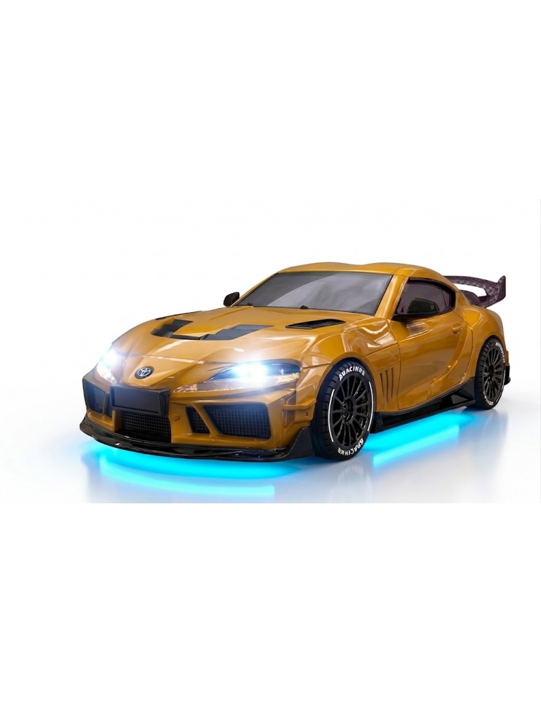 Geltonas Toyota Supra 1:43 4WD RC drifto modelis - CyborgShop