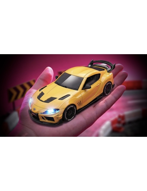 Geltonas Toyota Supra 1:43 4WD RC drifto modelis - CyborgShop