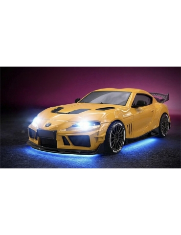 Geltonas Toyota Supra 1:43 4WD RC drifto modelis - CyborgShop