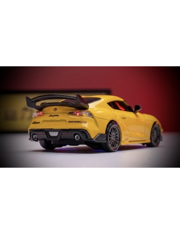 Geltonas Toyota Supra 1:43 4WD RC drifto modelis - CyborgShop