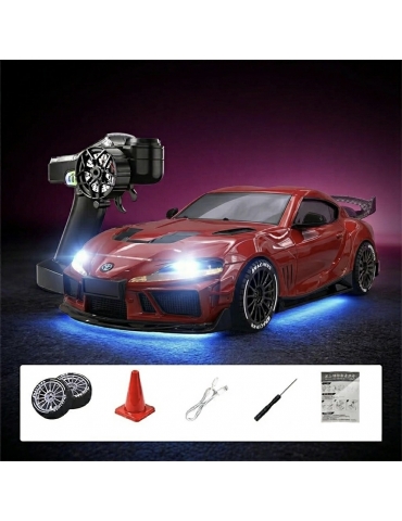 Raudonas Toyota Supra 1:43 4WD RC drifto modelis - CyborgShop