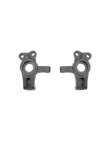 RC10B84 FT Carbon Steering Blocks, Adjustable Kpi