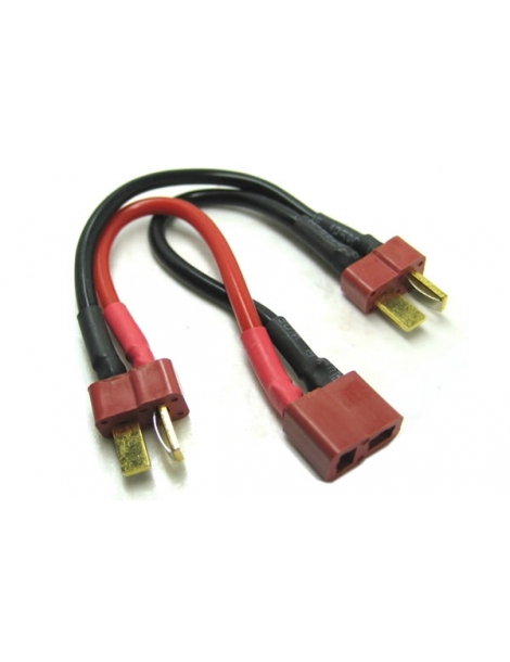 Deans 2s Battery Harness For 2 Packs In Series 14AWG Silicone
