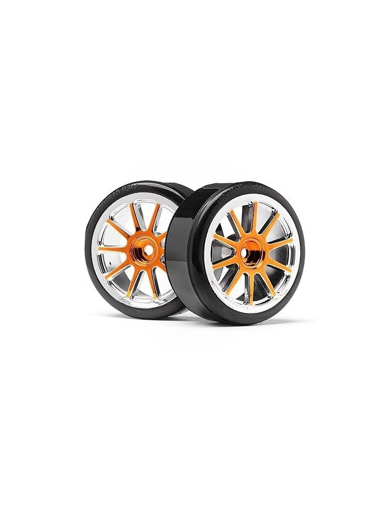 Gold Chrome 10 Spoke Wheels & Drift Tyres (Strada EVO DC) Gold Chrome 10 Spoke Wheels & Drift Tyres (Strada EVO DC)