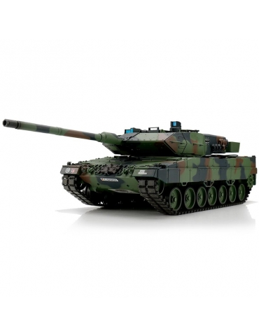 RC Tankas Leopard 2A6 camo BB+IR (Metaliniai Vikšrai)