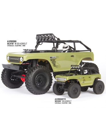 Axial 1/10 SCX24 Deadbolt 4WD RTR (raudona)