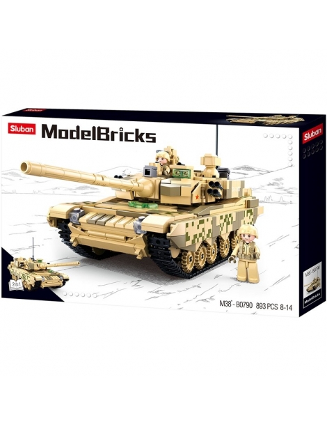 Konstruktorius Main Battle Tankas 2in1