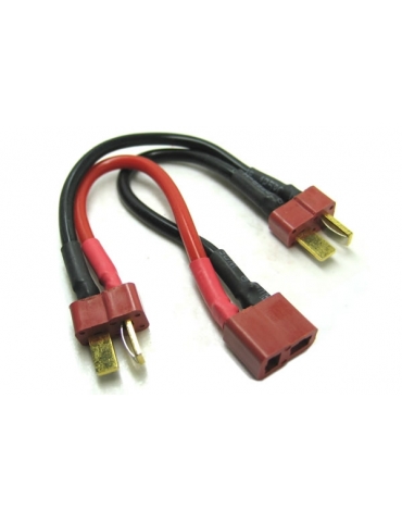 Deans 2s Battery Harness For 2 Packs In Series 14AWG Silicone 6