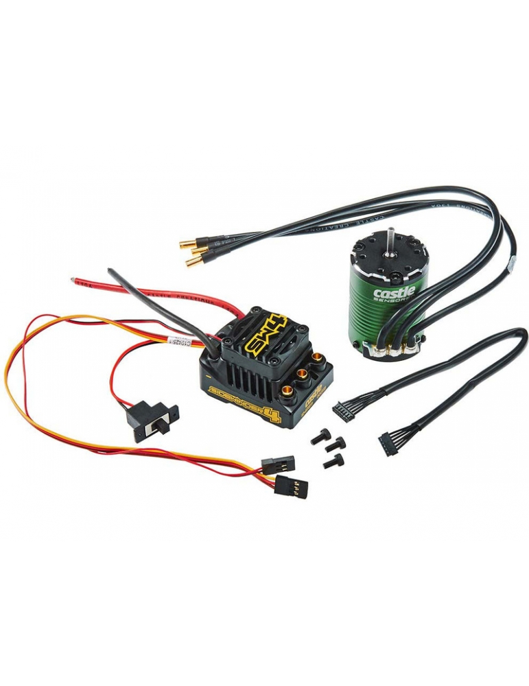 Variklis Castle 1406 4600Kv Sensored, ESC Sidewinder 4dewinder 4