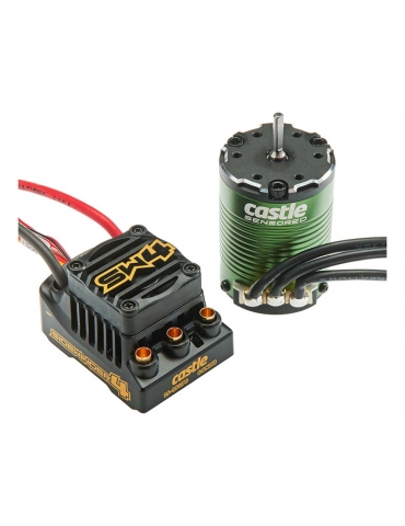 Variklis Castle 1406 4600Kv Sensored, ESC Sidewinder 4dewinder 4