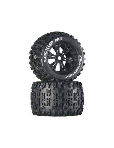 Duratrax Wheels 3.8" H17x56mm Lockup MT C1 (2)