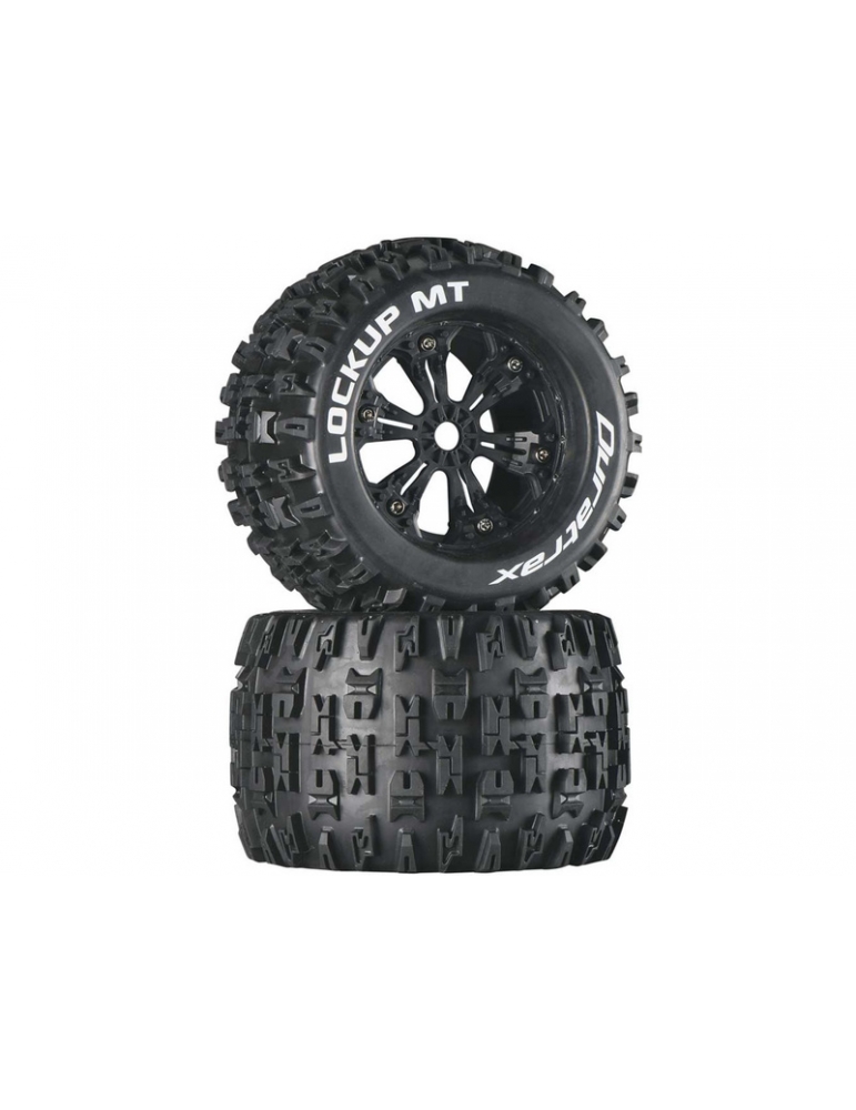 Duratrax Wheels 3.8" H17x56mm Lockup MT C1 (2)
