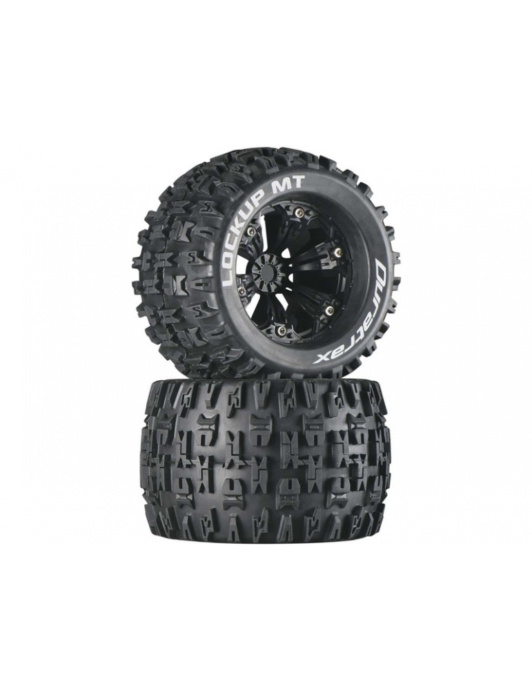 Duratrax Wheels 3.8" H17x34mm Lockup MT C1 (2)