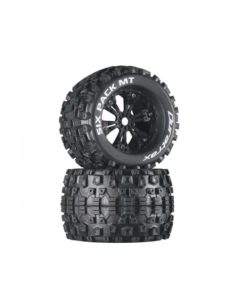 Duratrax Wheels 3.8" H17x56mm Six Pack MT C1 (2)