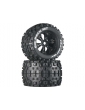Duratrax Wheels 3.8" H17x56mm Six Pack MT C1 (2)